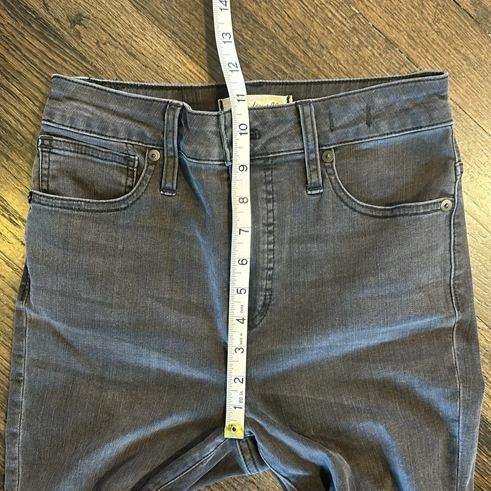 Madewell Black Jeans Curvy High Rose Skinny 25 Distressed EUC